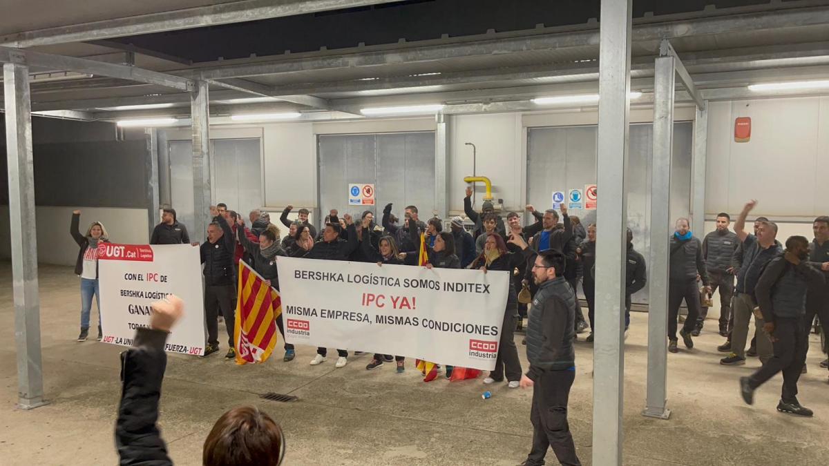 Concentración en Bershka Logística