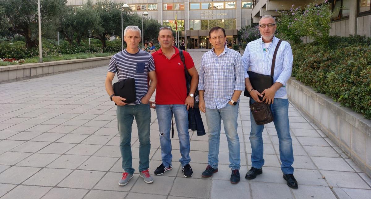 Delegación de CCOO de Industria que acudió a la reunión