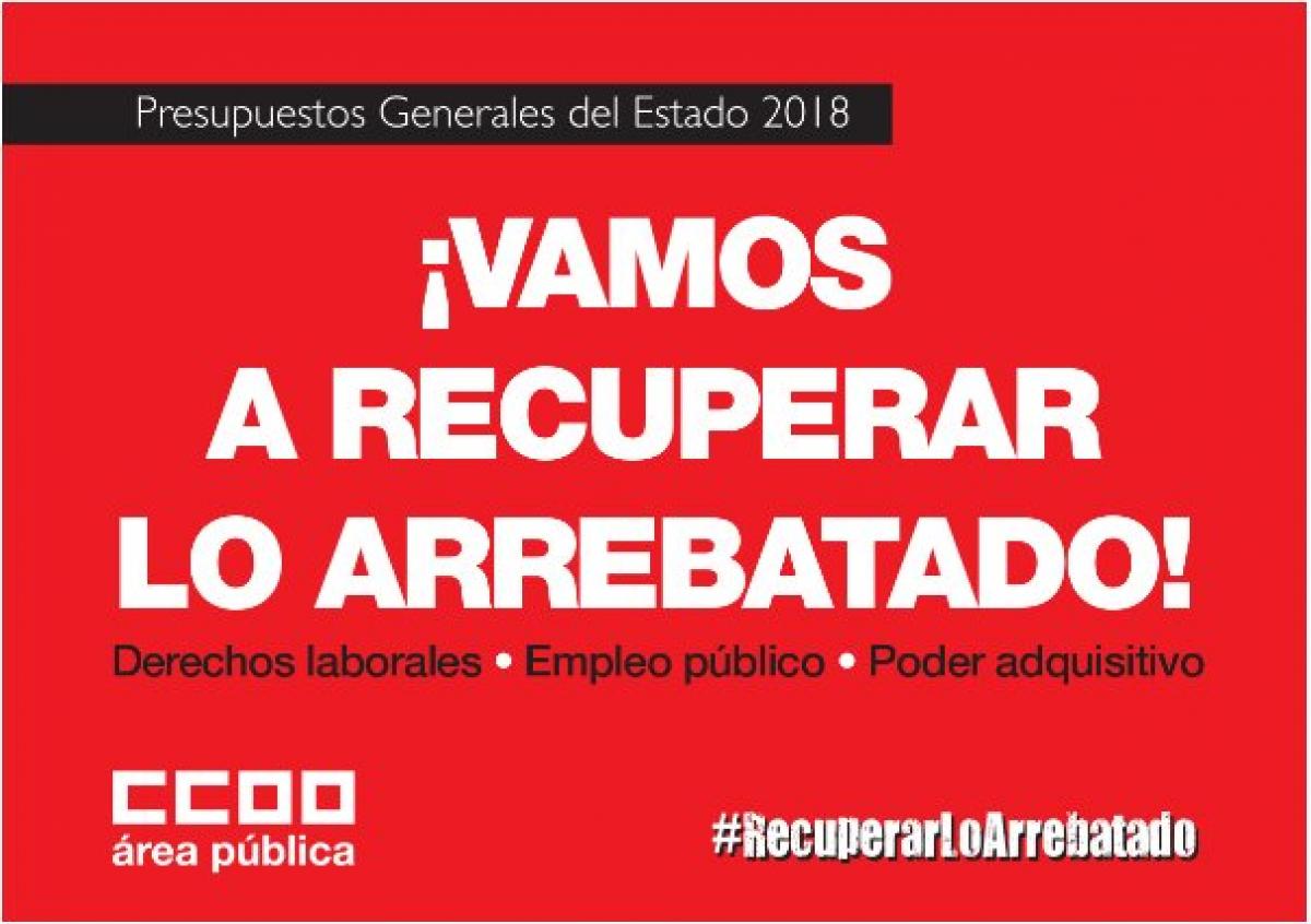 Se presenta en Getafe la campaña ¡Vamos a recuperar lo arrebatado!