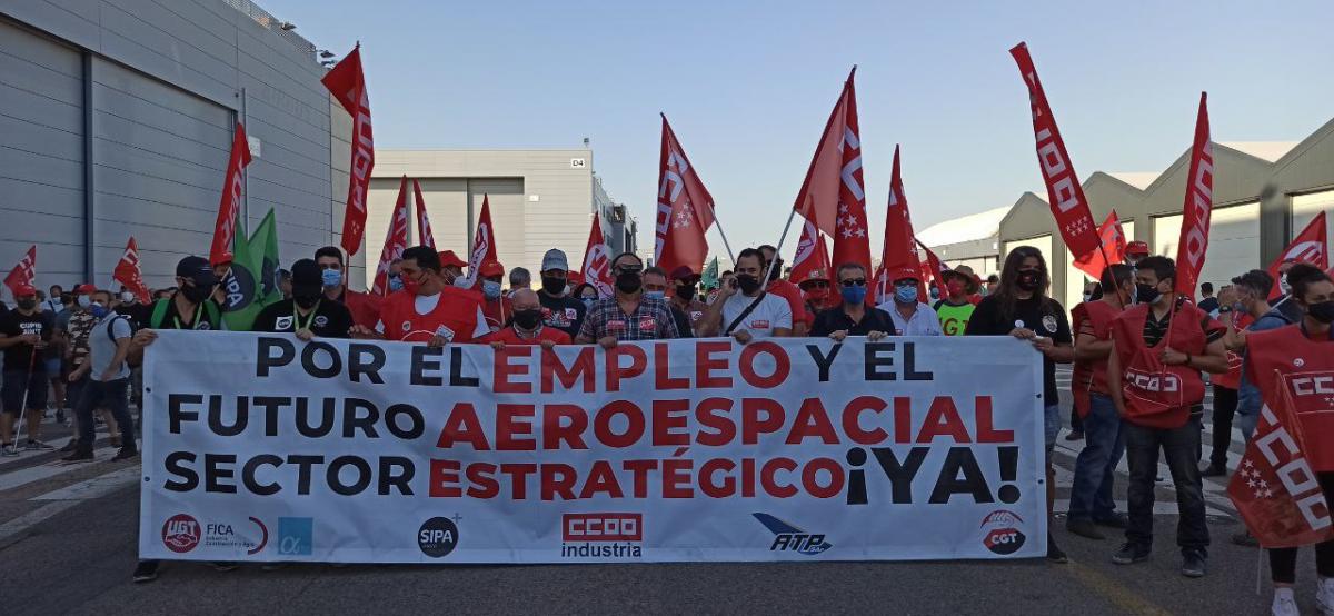 Manifestación plantilla Airbus