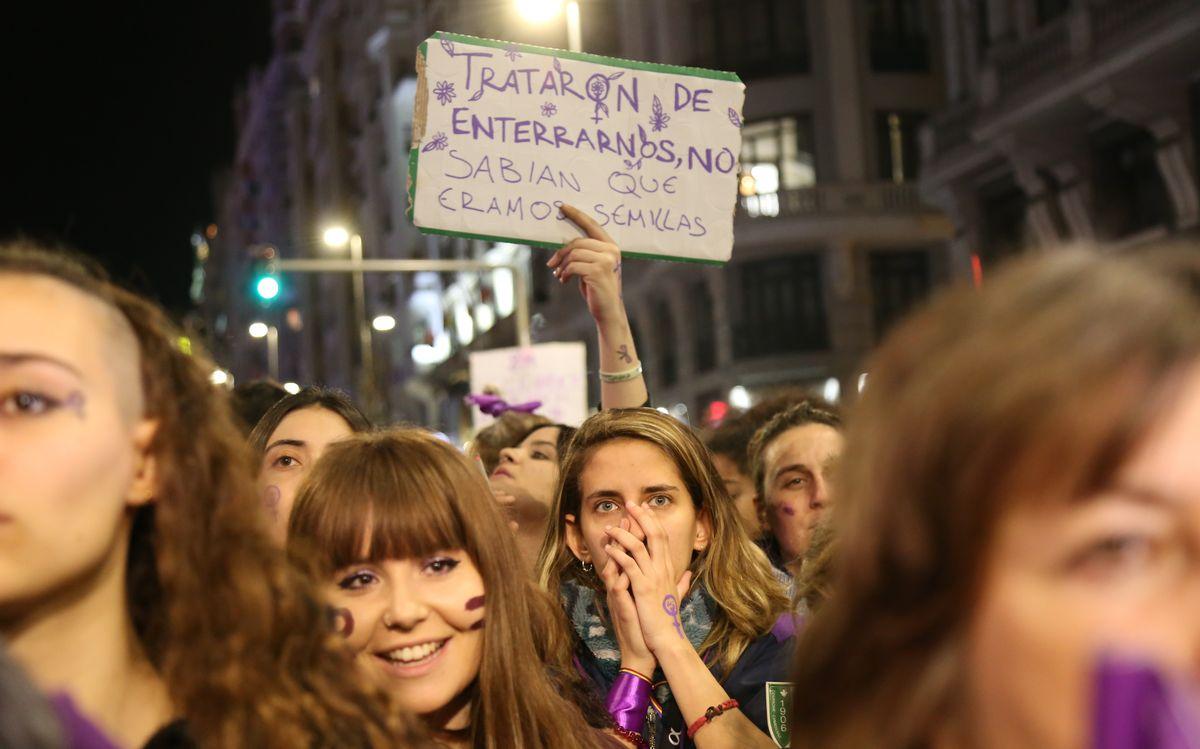 Manifestacion 8M, Día Internacional de la Mujer Trabajadora, Madrid 2019