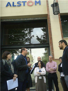 El comité de empresa de Alstom Wind en su reunión con el grupo parlamentario ICV