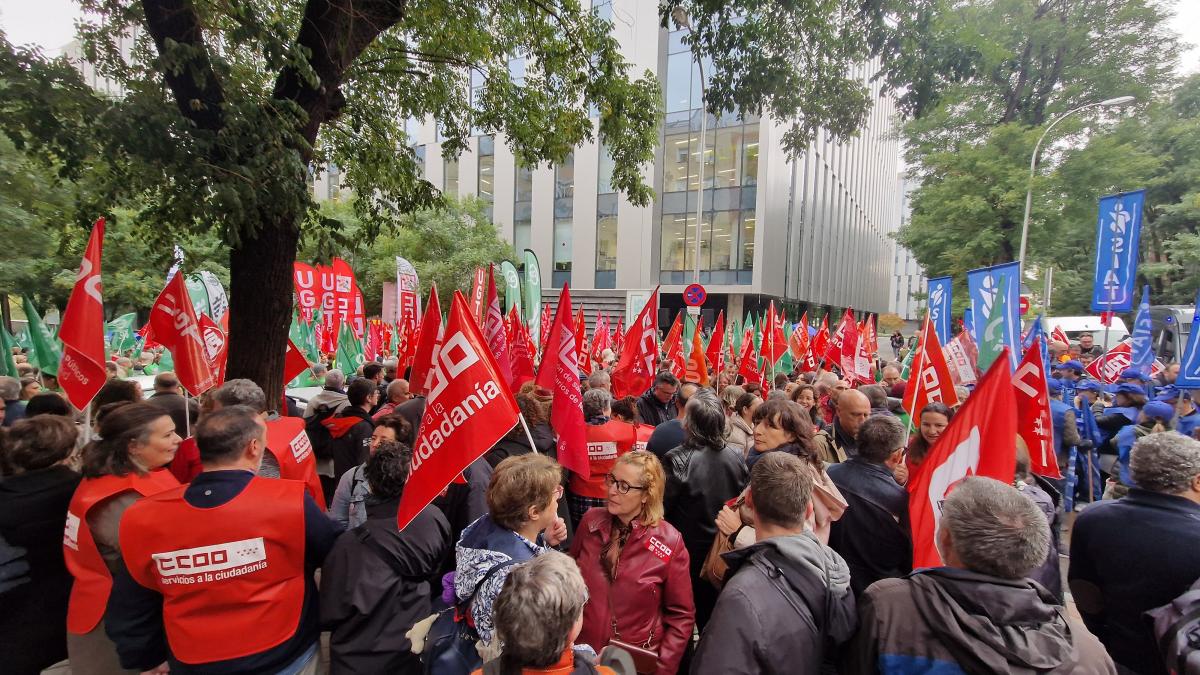 Concentraciones 30 octubre 2025 frente al Ministerio para la Transformación Digital y Función Pública