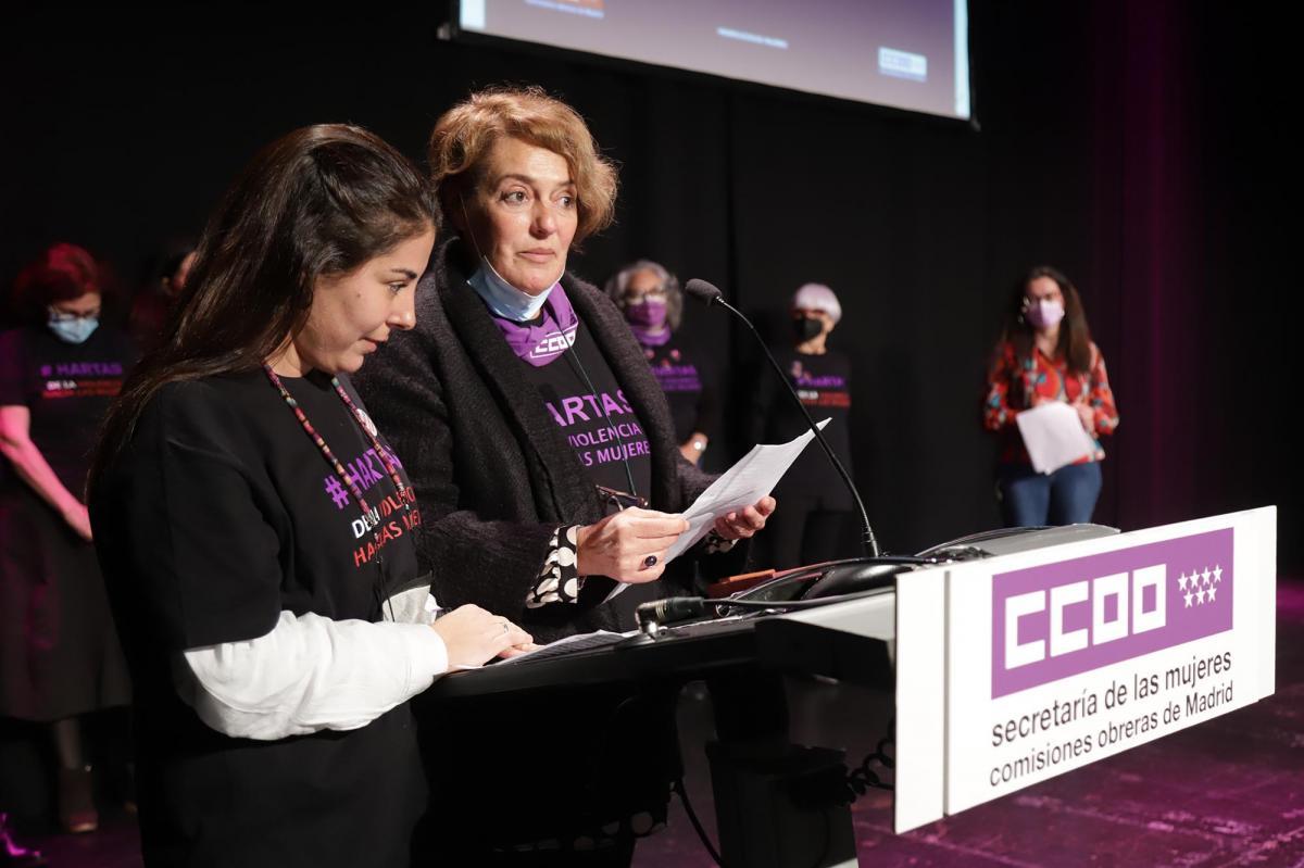 Asamblea 25N, CCOO de Madrid contra la violencia hacia las mujeres.