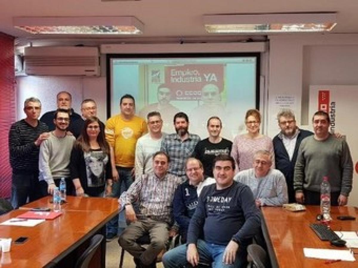 Ejecutiva de la sección sindical interempresas de CCOO en ThyssenKrupp