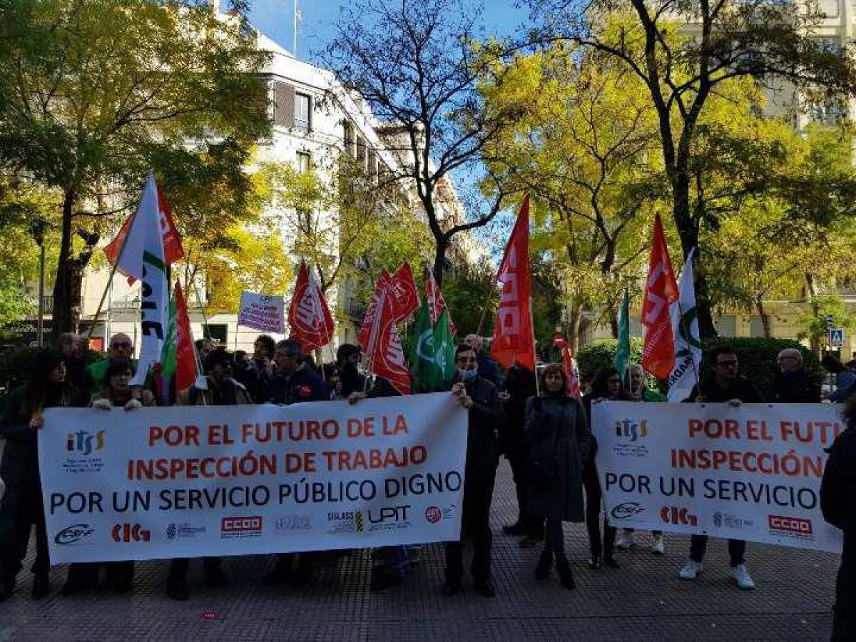Inspección de Trabajo y Seguridad Social: concentración en Madrid