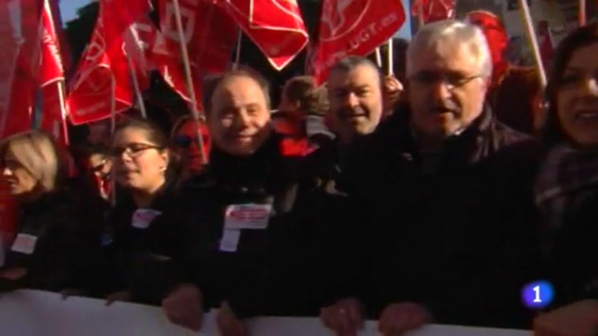 En televisión (TVE) concentración del 30 de enero en A Coruña
