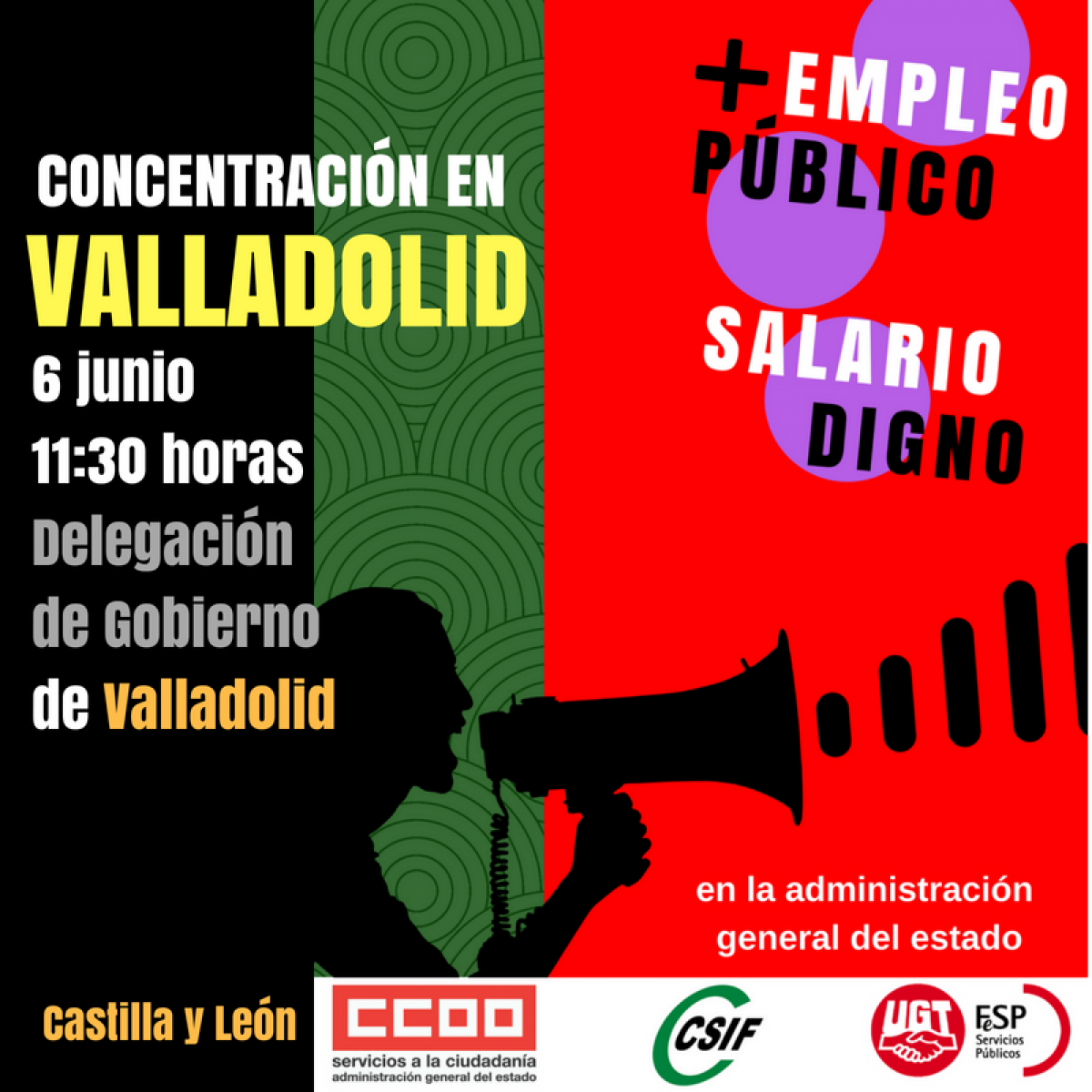 Concentarción en Valladolid (6/6/2018)