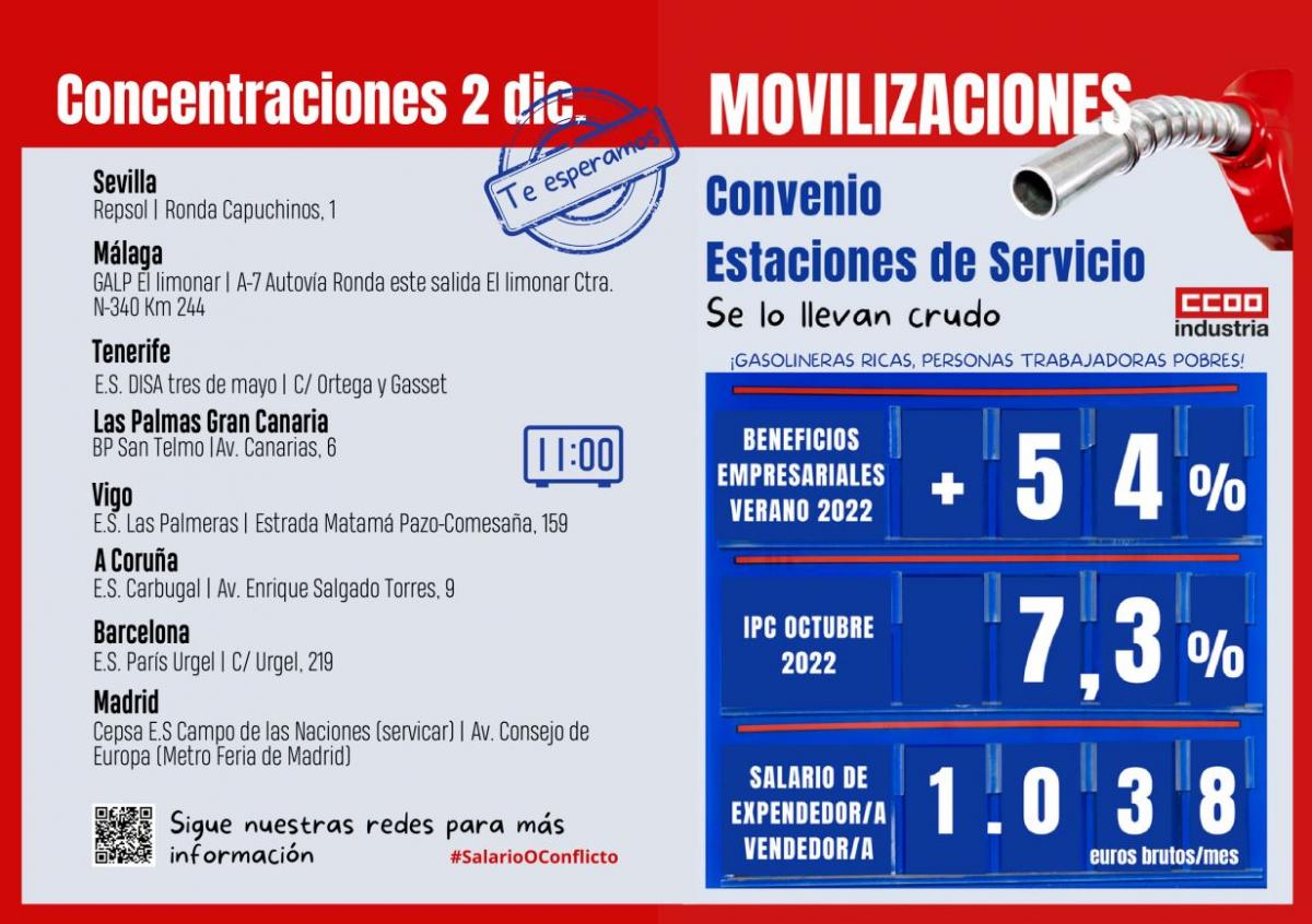 El calendario de protestas arranca con seis concentraciones en varios puntos del país