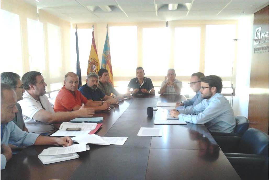 Comité de empresa de Tumesa, junto a Javier Galarza, Juan José Picazo, Ismael Sáez y Daniel Argente