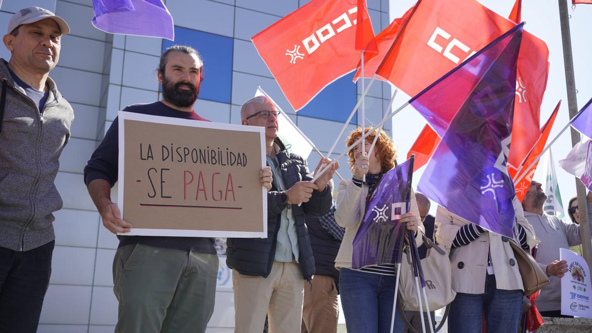 Concentración de personal de AEMET en Cantabria 19-03-2026