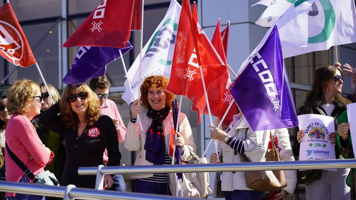 Concentración de personal de AEMET en Cantabria