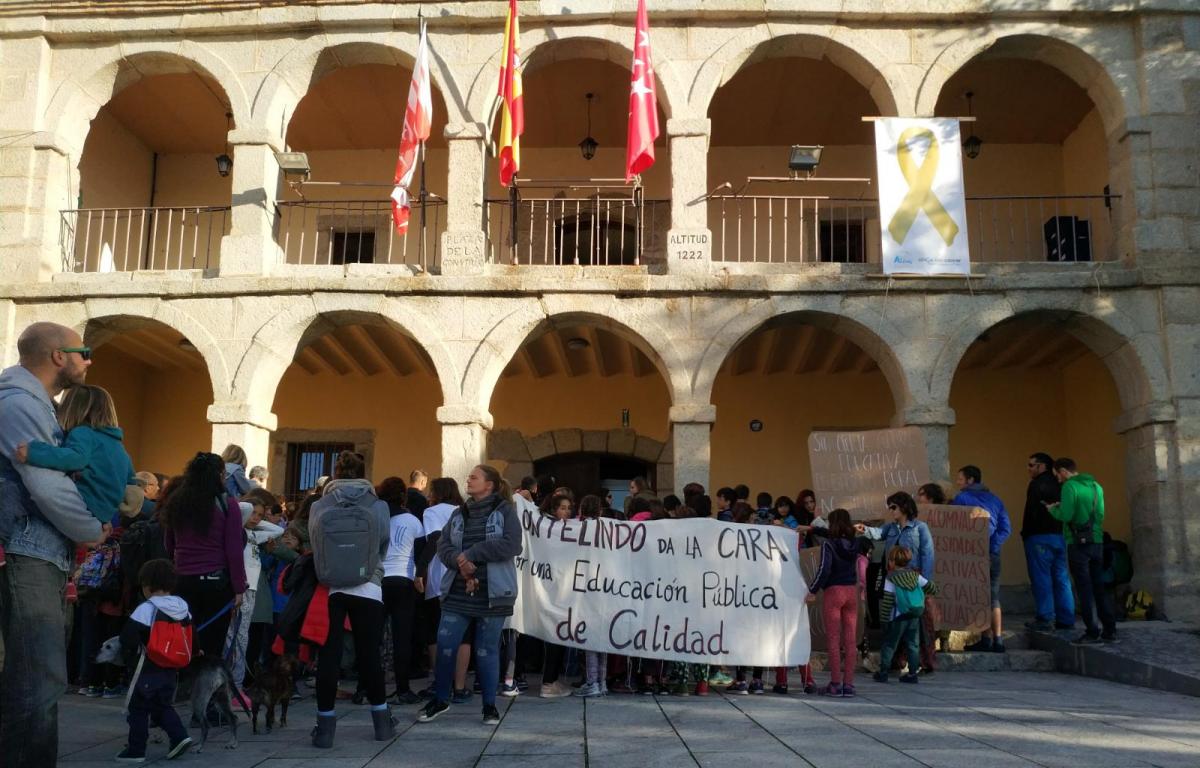 CCOO apoya los paros indefinidos convocados en el CEIP Montelindo de Bustarviejo