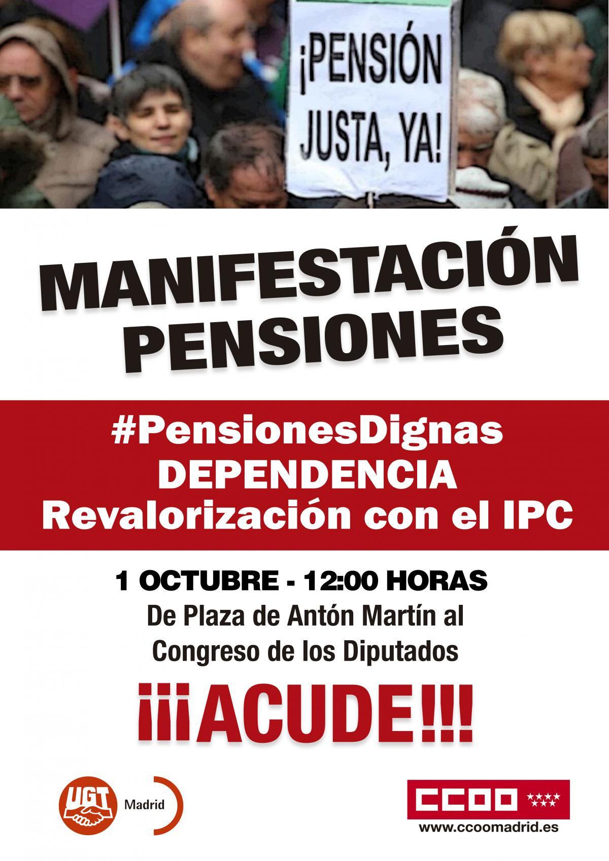 Manifestación por unas pensiones dignas
