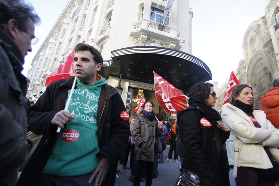 Concentración contra la LOMCE y las reformas educativas