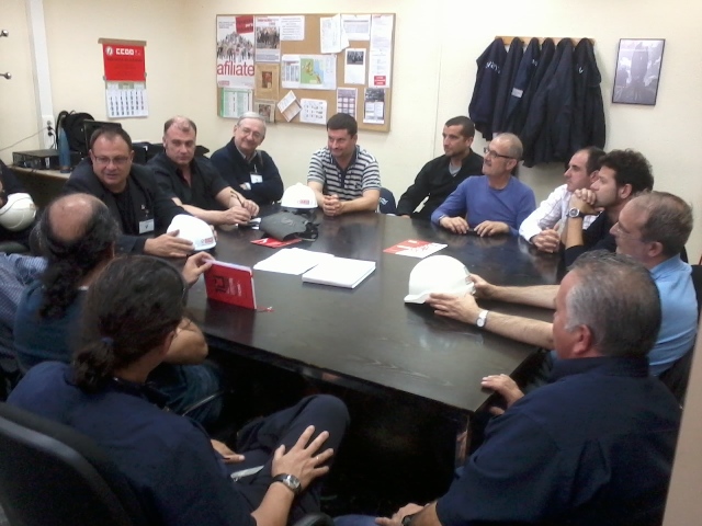 reunión SS de CC.OO. Navantia Cartagena2 