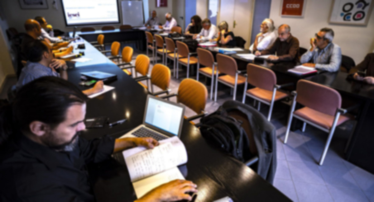 Foto de la primera sesión de debate