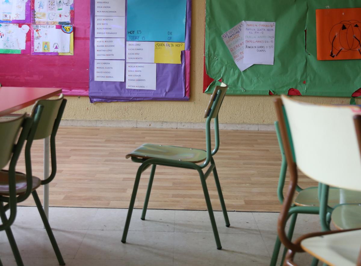 Aula de un centro de la Comunidad de Madrid (Archivo)