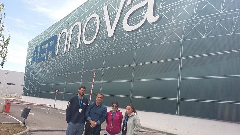 Ángel León con miembros de comité de empresa. 