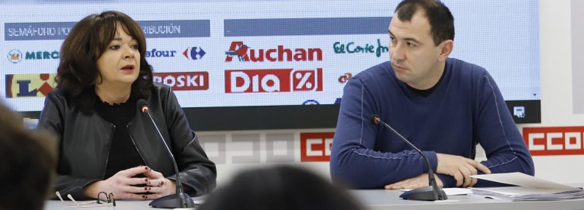 Presentación del "Semáforo Laboral Cárnico" en la sede de CCOO