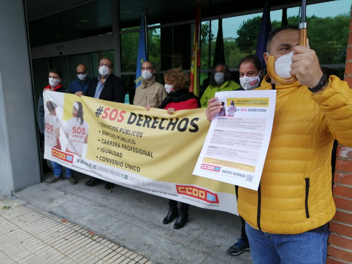 CONCENTRACIÓN en Oviedo ante la Dirección Provincial del SEPE