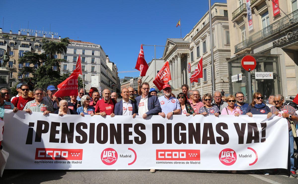 Manifestación por unas pensiones dignas, 1 de octubre 2018, Madrid