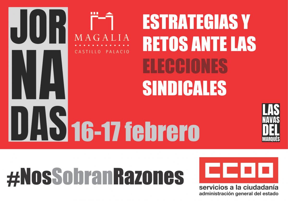 Jornadas 16-17 febrero "Estrategias y retos ante las elecciones sindicales".