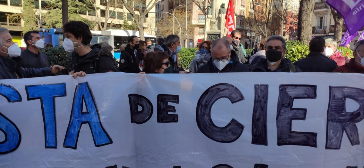 Manifestación en la AGE de CCOO 27E #NosSobranRazones