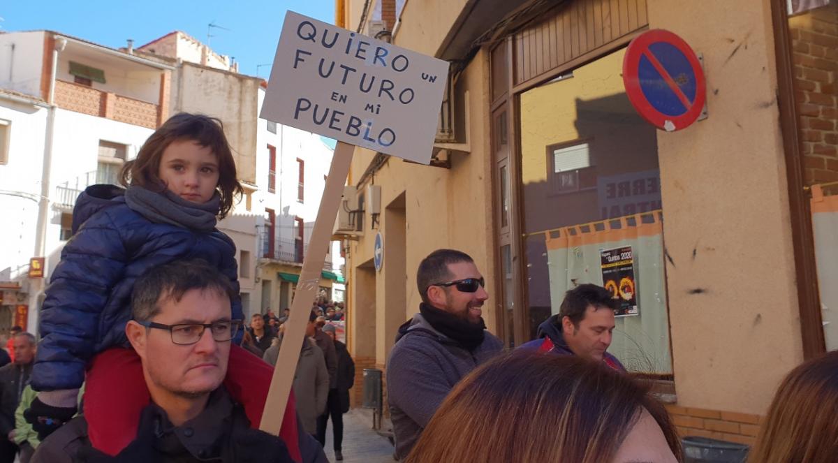 Andorra y su comarca se volcaron en la manifestación del sábado. Quieren poder elegir dónde vivir
