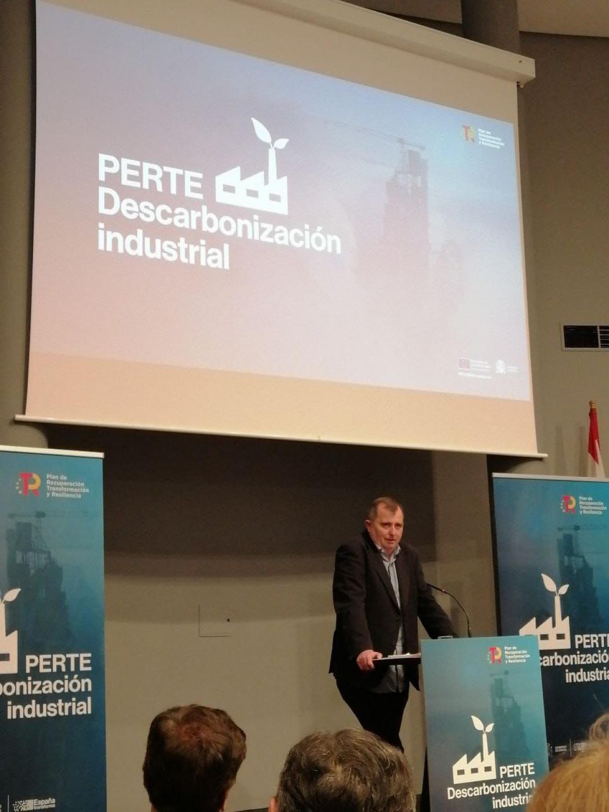 Josñe Manuel Casado en la presentación del PERTE de Descarbonización