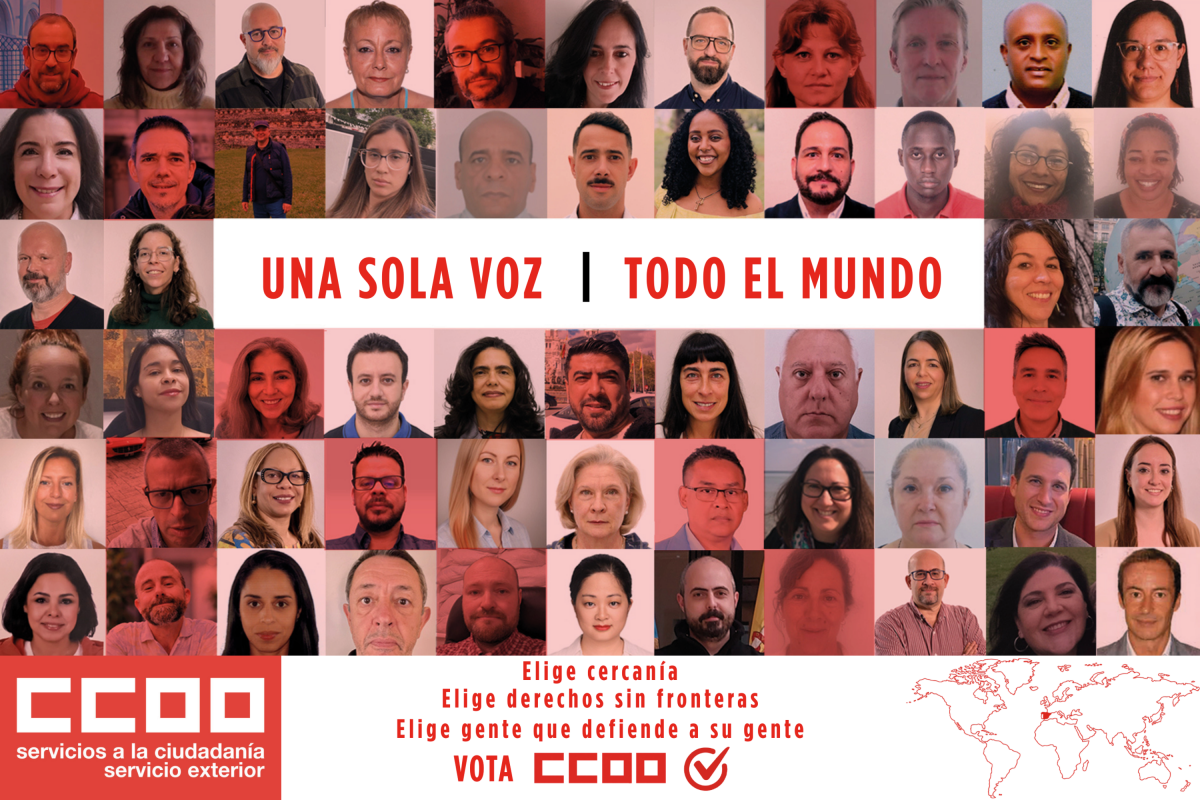 Candidatura de FSC-CCOO para las Elecciones sindicales PLEX 2026