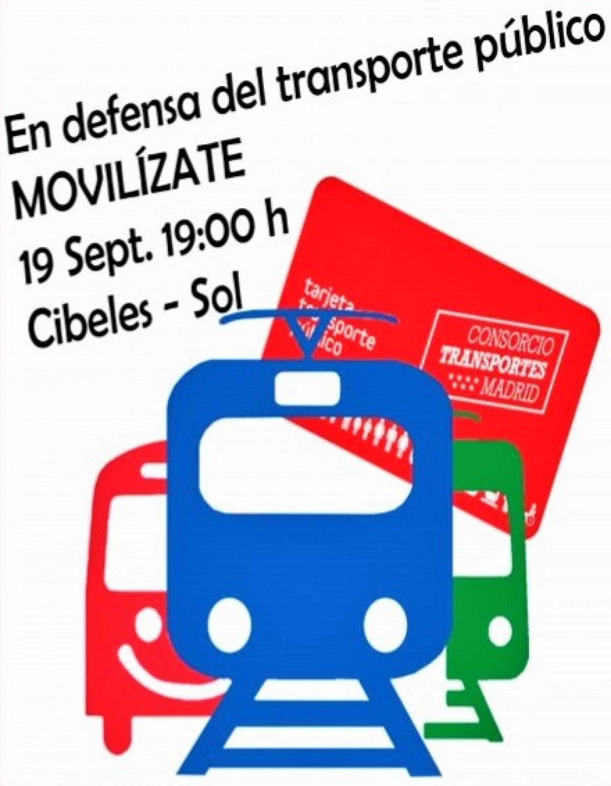 manifestación Metro Madrid