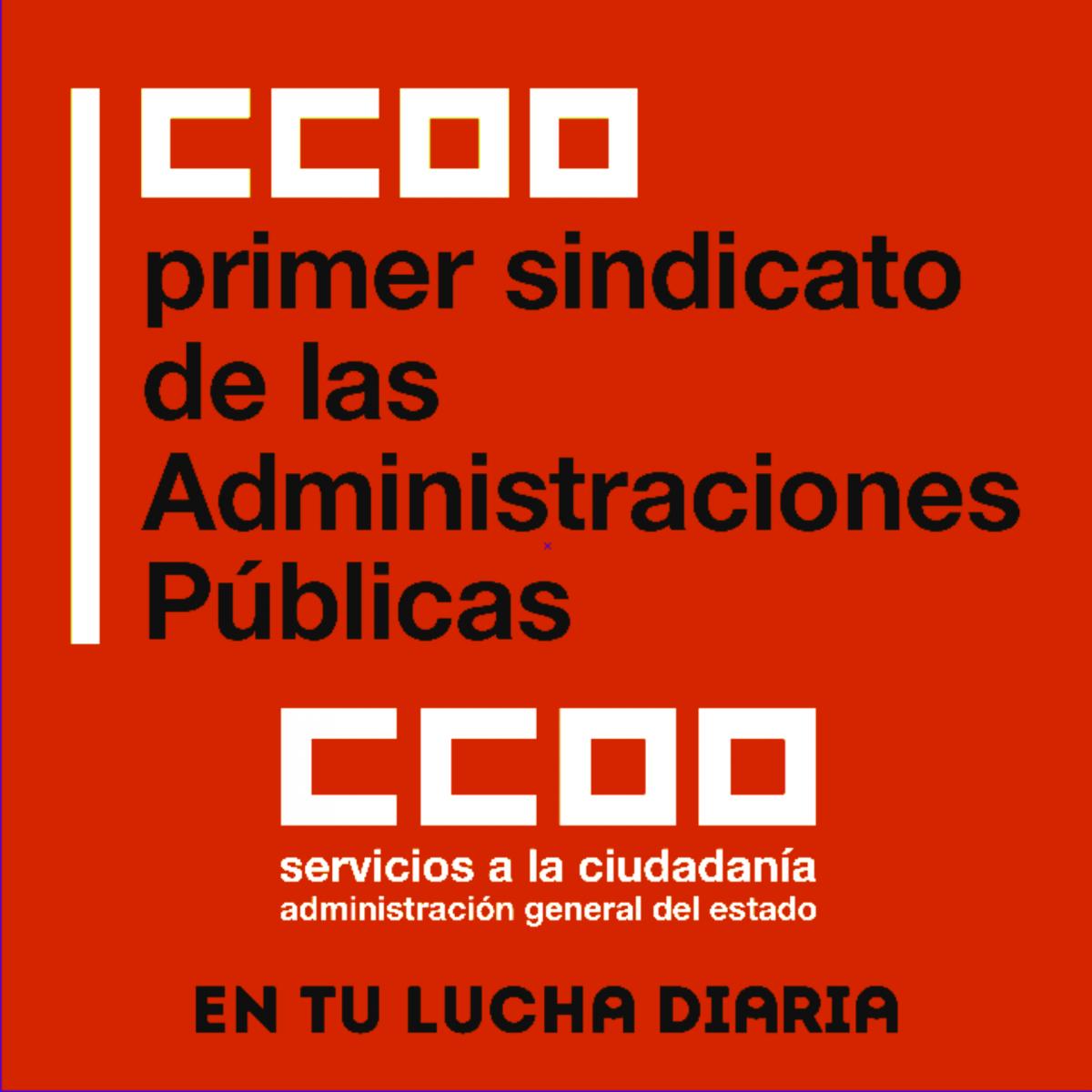 CCOO primer sindicato Administraciones públicas