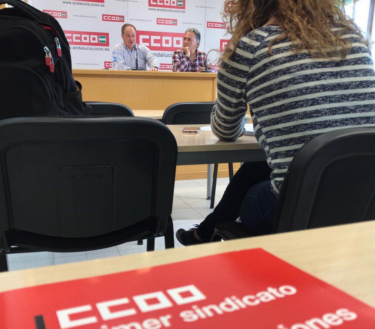 En Sevilla explicando los acuerdos alcanzados por CCOO y Función Pública