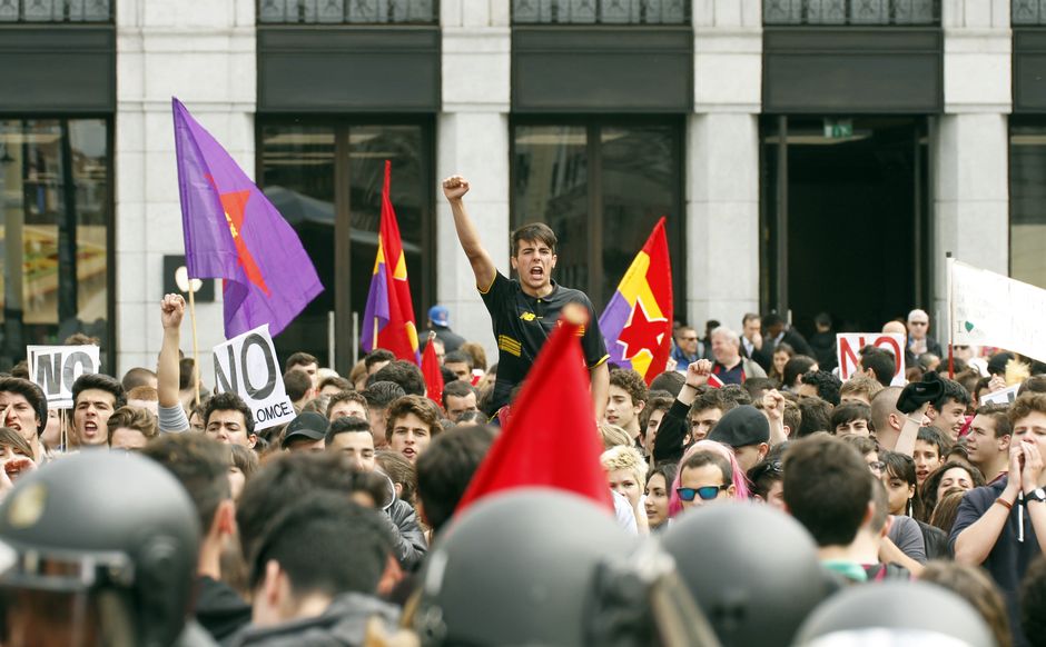 Manifestación de estudiantes por la derogación de la LOMCE, Madrid 14-4-2016