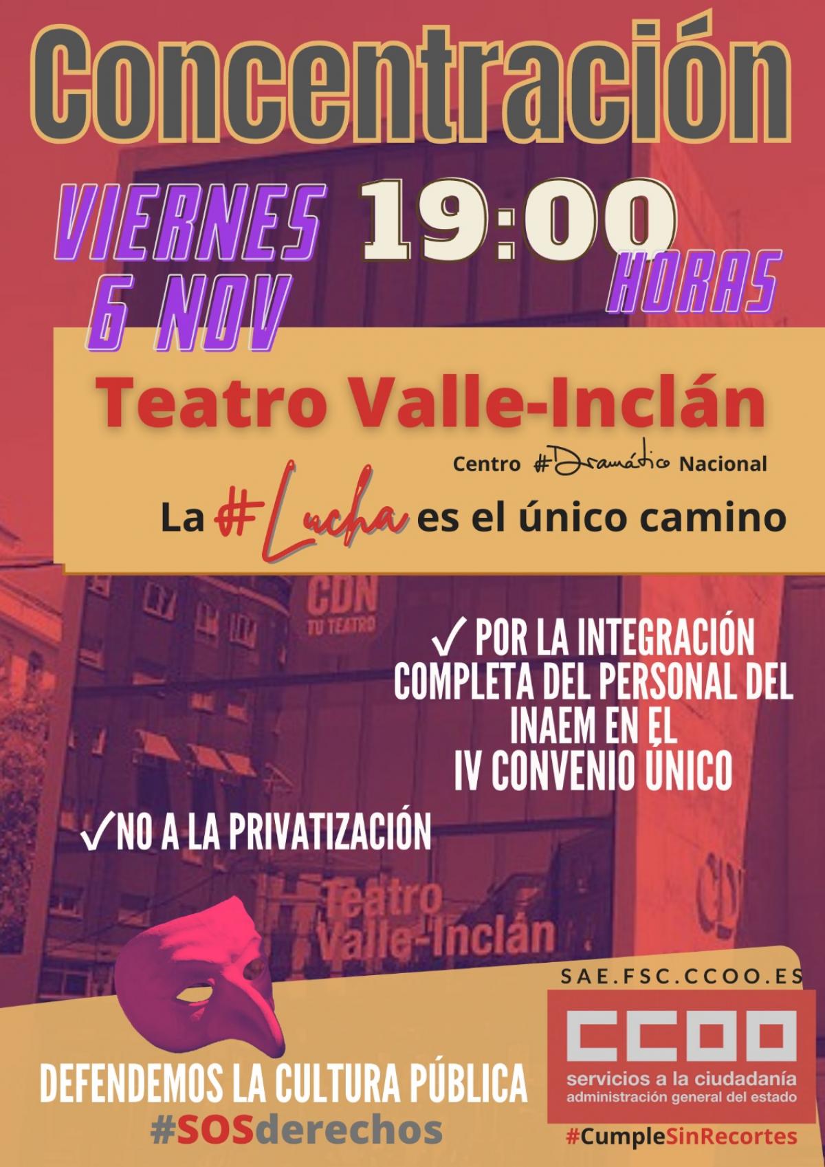 Concentración Teatro Valle-Inclán  20201106