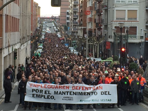 Manifestación en defensa del empleo y de la industria 
